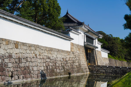 Kyoto Nijo Castle (former Rikyu Nijo Castle) Higashi-Otemon (main gate)のeditorial素材