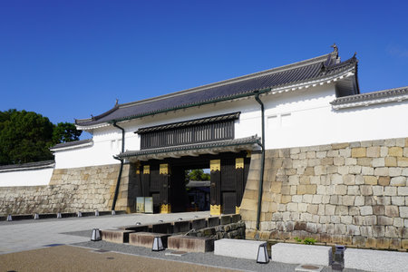 Kyoto Nijo Castle (former Rikyu Nijo Castle) Higashi-Otemon (main gate)のeditorial素材