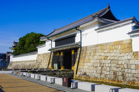 Kyoto Nijo Castle (former Rikyu Nijo Castle) Higashi-Otemon (main gate)のeditorial素材