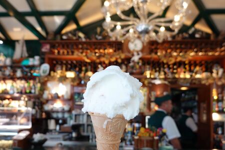 Gelato in Borghese Park, Romeの写真素材