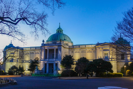 Light up at the Tokyo National Museumのeditorial素材