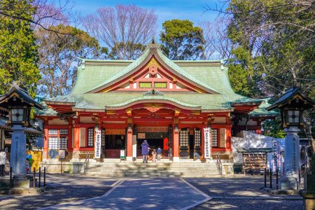 Setagaya hachimangu shrineのeditorial素材