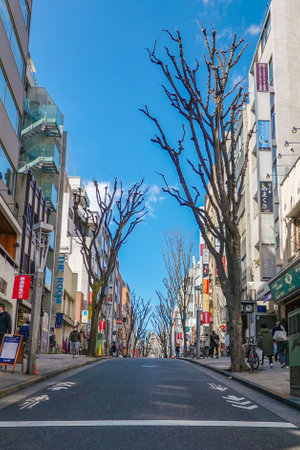 Sakashita on Kagurazaka Streetのeditorial素材