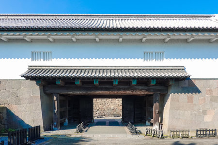 Kanazawa shiroishi River gateのeditorial素材