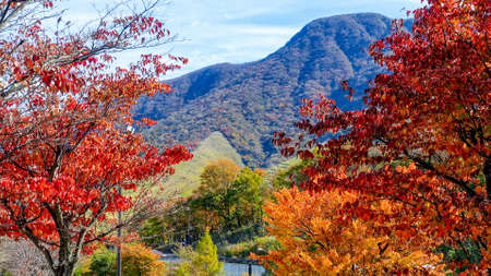 Yufudake PA (up) Yufuin Town Tsukahara, Yufu City, Oita Prefectureの写真素材