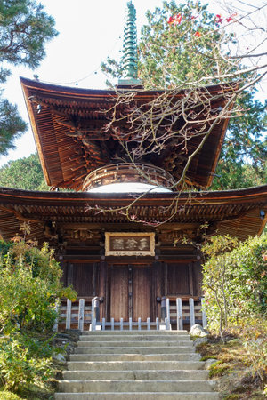 Jojakko-ji Temple Tahoto Pagoda, Kyotoのeditorial素材
