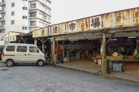 Former Agricultural Market in Naha City, Okinawa Prefecture (Chubu Noren Market)のeditorial素材
