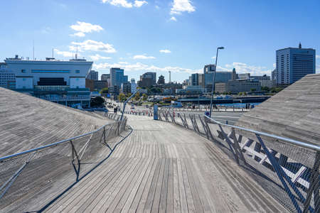 Yokohama  Pier to Yamashita Parkの写真素材