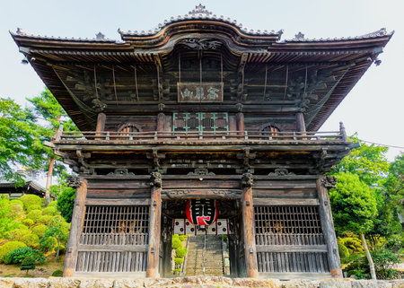 Sanmon Gate of Seitenin Temple (Hitachi, Saitama)のeditorial素材