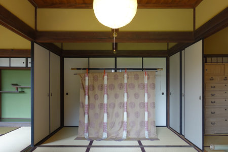 Japanese-style room of koryogo old private house and former Arai family house (Koryo Hongo, Hitachi City, Saitama Prefecture)のeditorial素材