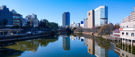 Ichigaya Station, Station, Station, Ichigaya Station Outer Moat, Sotobori Park, Outer Moat, Outer Moat, Moat, Moat, Edo Castle Outer Moat, Edo Castle Outer Moat, Edo Castle, Edo Castle, Park, Ichitani Mitsuke, Ichitani, Mitsuke, Ichigaya Bridge, Bridge, Sのeditorial素材