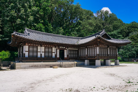 Korea Garden in Miike Park, Yanpan's Mansion (Bessudo)のeditorial素材