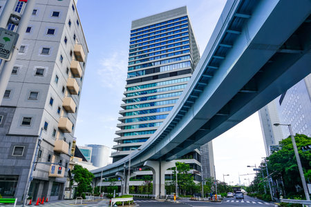 Yurikamome, a new transportation service that runs through the takeshiba area that is transforming toward a smart cityのeditorial素材