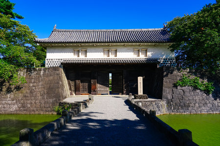 Shibata Castle Ruins Park to Shibata Castle (Shibata City, Niigata Prefecture)のeditorial素材