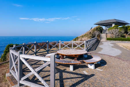 Jogashima Park, CliffTop Table (Miura City, Kanagawa Prefecture)ãの写真素材
