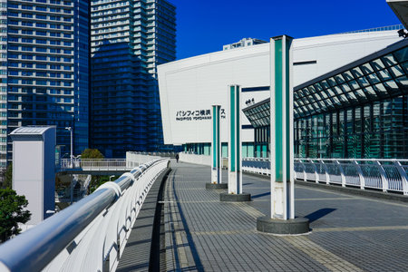 Urban scenery of Yokohama Pacifico Yokohama (Minato Mirai district, Yokohama City)のeditorial素材