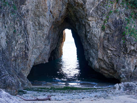 Sasakawa Nagare Torigoeyama Beach (Murakami City, Niigata Prefecture)の写真素材