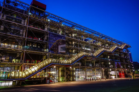 Centre Le Centre Pompidou in Parisのeditorial素材