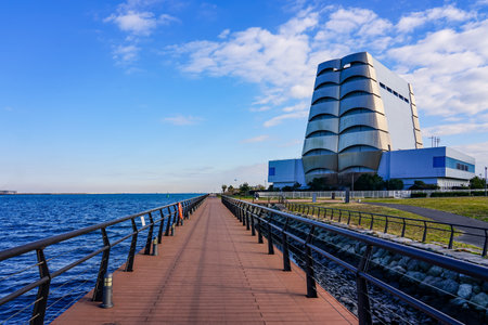 The first ventilation of the huge Kawasaki Passage Tunnel in Higashi-Ogishima Higashi Park (Kawasaki City, Kanagawa Prefecture)のeditorial素材