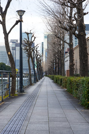 Hibiya Moat (Chiyoda-ku, Tokyo) extending from Sudabashi Bridge to Baba Shiba-kado