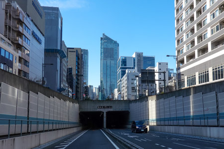 Tsukiji Toranomon Tunnel (Minato-ku, Tokyo)のeditorial素材