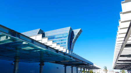 Urban landscape around the Pacifico Yokohama North Building (Minato Mirai, Yokohama City, Kanagawa Prefecture)のeditorial素材