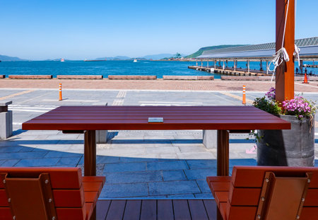 Takamatsu Port Passenger Terminal in Spring at the Setouchi International Arts Festival (Takamatsu City, Kagawa Prefecture)の写真素材