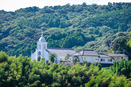 Patel's Cathedral Oe Cathedral (Oe, Amakusa-cho, Amakusa-shi, Kumamoto)の写真素材