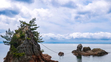 Men's and women's rocks on the Shimane Peninsula (Mihoseki, Matsue City, Shimane Prefecture)
