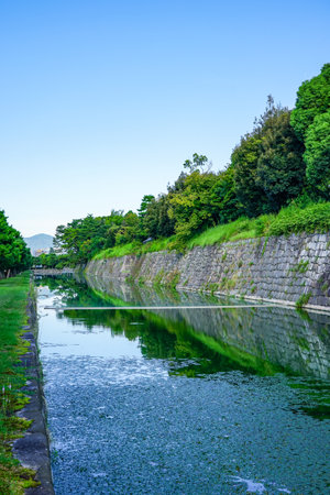 Southeast Corner Tower: Nijo Castle Tower (Kyoto City, Kyoto Prefecture)の写真素材