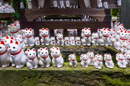 Gotokuji Temple Maneki Neko (Setagaya, Tokyo)の写真素材