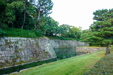 Nijo Castle, North Main Gate and North Moat (Kyoto City, Kyoto Prefecture)の写真素材