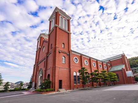 Urakami Cathedral, also known as the Catholic Urakami Church (Nagasaki City, Nagasaki Prefecture)の写真素材