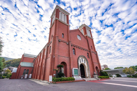 Urakami Cathedral, also known as the Catholic Urakami Church (Nagasaki City, Nagasaki Prefecture)の写真素材