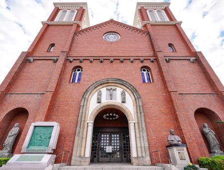 Urakami Cathedral, also known as the Catholic Urakami Church (Nagasaki City, Nagasaki Prefecture)の写真素材