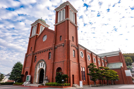 Urakami Cathedral, also known as the Catholic Urakami Church (Nagasaki City, Nagasaki Prefecture)の写真素材