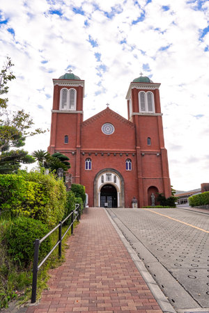Urakami Cathedral, also known as the Catholic Urakami Church (Nagasaki City, Nagasaki Prefecture)の写真素材