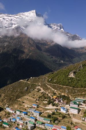 Namche Bazaar is the largest village on the way to Everest Base Camp.