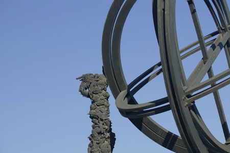 The observatory instrument in Peking Ancient Observatory.の写真素材