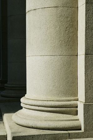 The stone pilla at Hong Kong Legislative council.の写真素材