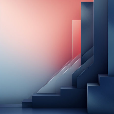 Abstract blue background with stairs. Vector illustration. Eps 10. RGB EPS 10の素材