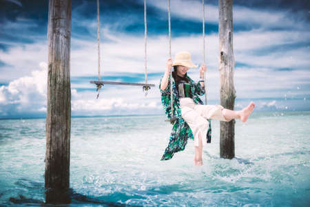 Paddle at oceanのeditorial素材