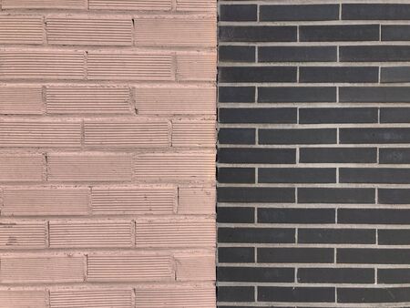 pink and black brick textureの写真素材