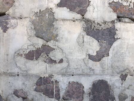 concrete texture with stonesの写真素材