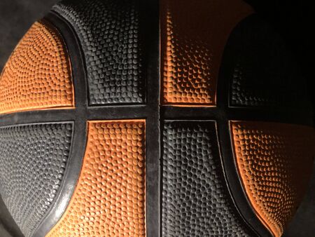 orange and black basketballの写真素材