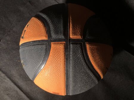 orange and black basketballの写真素材