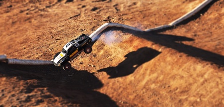 Remote Controlled car racing track in Lake Havasu, Arizonaのeditorial素材