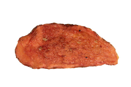 smoked meat isolated on a white background. close-up.
