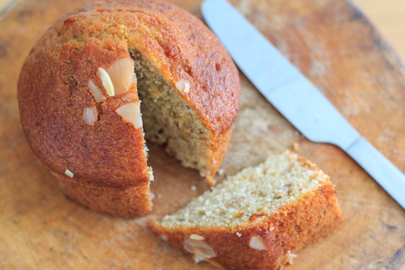 a piece of banana breads
