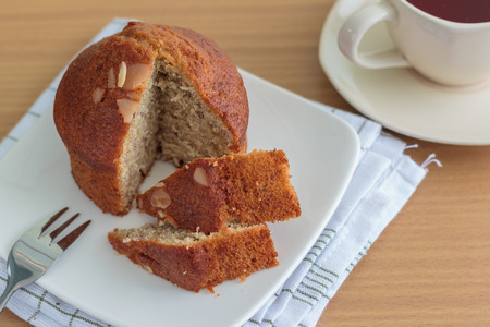 two piece of banana breads